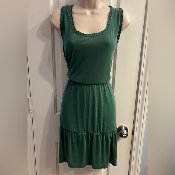 🍀Lucky Brand 🍀green sleeveless tank dress Size XL - Picture 3 of 8